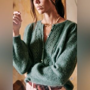 NWT Sézane Gilet EGIDE Jumper _ XS